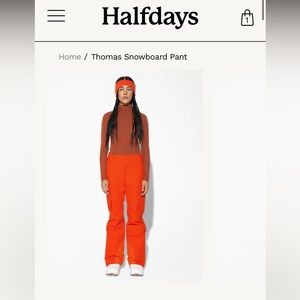 Halfdays thomas snowboard pant. Color spritz size xs short, nwt. Retail for $275